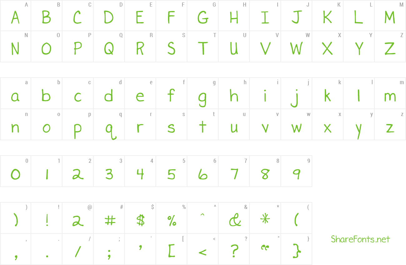 Font DJB Miss Liz preview